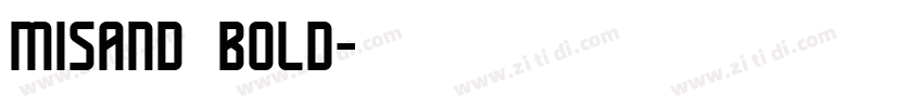 Misand bold字体转换